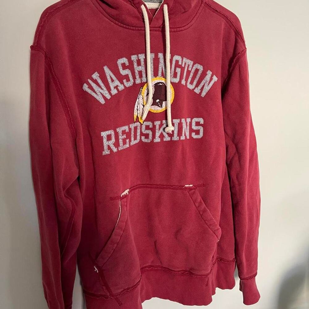 Reebok Washington Redskins Distressed Pullover Hoodie